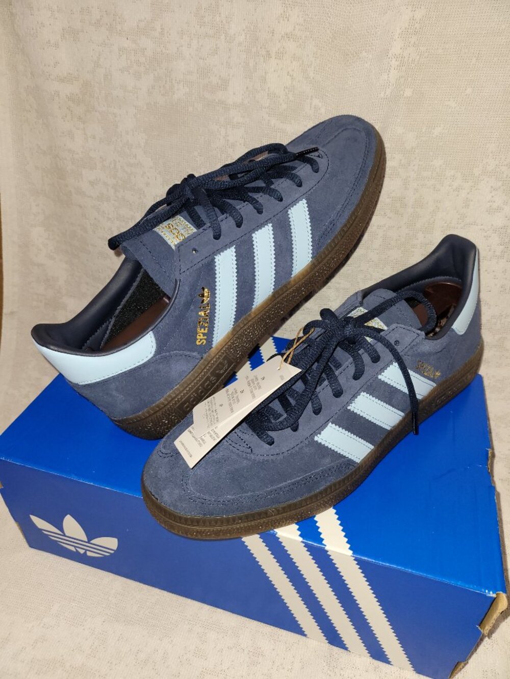 Adidas Handball Spezial Shoes Navy Blue Clear Sky BD7633 Mens Size 8.5 BRAND NEW - Picture 7 of 16